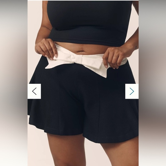 NWT Anthropologie Maeve Skirty Short Black and White Classic Evening Summer Date - Picture 3 of 16